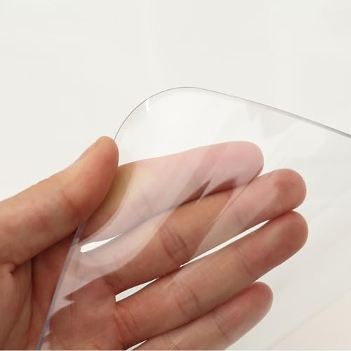 Transparente Schreibtischunterlage aus PVC, groß, mattiert, für Büro, Zuhause, Schule, Schreibtisch, 1/2/3 mm dick, wasserdicht, rutschfest, 3 mm, 60 x 120 cm