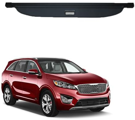 OscitY Auto Einziehbarer Laderaumabdeckung Frachtabdeckungen, Für K-ia Sorento 2015-2017 Kofferraum Kofferraumabdeckung Ablagen Car Innere ZubehöR