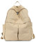 Boziee Canvas Rucksack Damen Cityrucksack Rucksäcke Daypacks Rucksackhandtaschen Schulrucksack für Damen Mädchen Teenager Schule Travel Arbeit Unisex (Beige)