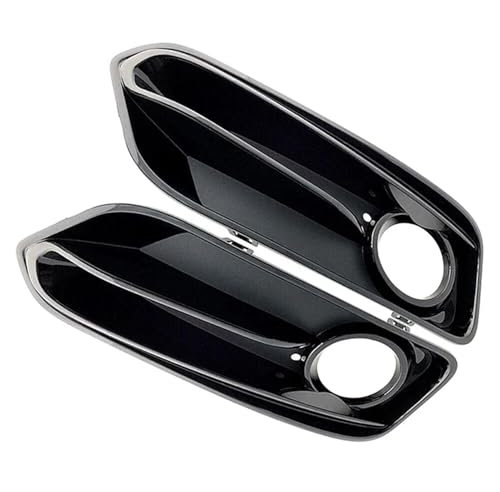 Griglia Del Radiatore Per BMW Serie 1 F20 F21 LCI Sport 2015 2016 2017 2018 Copertura Telaio Fendinebbia Paraurti Anteriore Con Fori Per Lampada, Nero Auto Griglie Anteriori