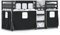 qohoio Etagenbett mit Vorhängen Weiß Schwarz 90x200 cm Kinder Etagenbett Kinderbett Doppelbett Kinderhochbetten Bett Kiefernholz - 3283868