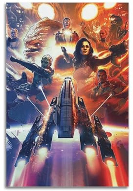 KSOXDAITIP Mass Effect Legendary Edition Videospiel-Poster, dekorative Malerei, Leinwand, Wandposter und Kunstdruck, moderne Familienschlafzimmer-Dekoration, Poster, 20 x 30 cm