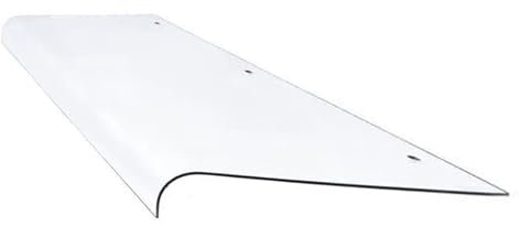 Tenda da esterno per finestra, copertura per tetto pioggia, tettoia per porta anteriore, con design curvo e supporto forte, riduzione del rumore, autopulente, dura e durevole, piano da 40 cm