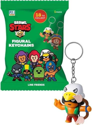 joojee GmbH Brawl Stars Schlüsselanhänger in Folienverpackung (Inhalt Zufallsprinzip)