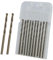 Juego de 10 brocas de cobalto HSS, 3 mm, M35, de alta velocidad, para acero inoxidable, metal duro, hierro fundido, cobre, aluminio, perforación precisa para materiales duros (3 mm x 63 mm)