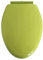 Purple Glitter Elongated Toilet Seat Soft Close Lid Easy Installation Easy to Clean Sparkle Design (Green)