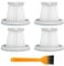 BRITIVIVE Vacuum Cleaner Hepa Filter Cover Plate 4 Pezzi Filtro Hepa Aspirapolvere a Mano per Xiao-Mi Mijia Mini Aspirapolvere Ssxcq01xy con Spazzola di Pulizia