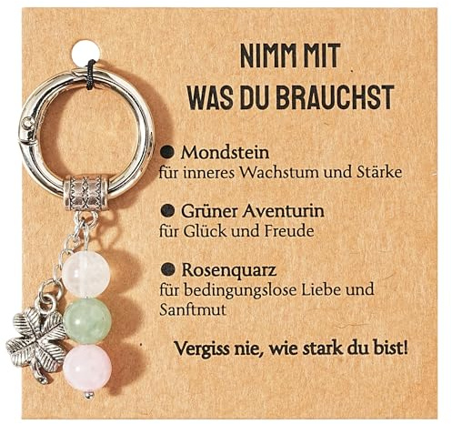 Rebundex Schlüsselanhänger Damen Kleine Geschenke für Frauen Weihnachten | Geburtstagsgeschenk für Frauen Abschiedsgeschenk Rentner Abschluss Jobwechsel Kollegin/Krankenschwester/Tochter/Chefin