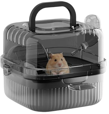 Cage de Transport pour Hamster Cage Respiratoire à Double Couche