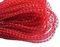 YYCRAF 1 Rolle 45,7 m, solides Netzrohr, Deko-Flex für Kränze, Cyberlox CRIN Basteln, 4 mm (komplett rot)