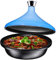 Bruntmor Cruset Tangine / All Clad Tagin für Tajine Dish All Clad 4 Quart Kochtopf Kleine marokkanische Tajine Le Creuset Tajines Töpfe mit blauem Diffusor