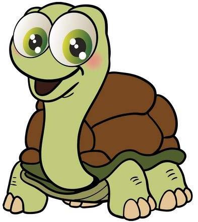 FahnenMax Aufkleber Sticker Schildkrote stehend Autoaufkleber