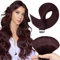 TESS Tape Extensions Echthaar #99J Weinrot 40 cm Klebeband Haarverlängerung 20er Pack Glatt Remy Tape in Hair Extensions für Haarverdichtung (20 Tressen #99J-Rot)