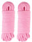 WYSUMMER Corda morbida, 2 pezzi, 10 m, 8 mm, multiuso, in cotone spesso, per lavori artigianali, colore rosa