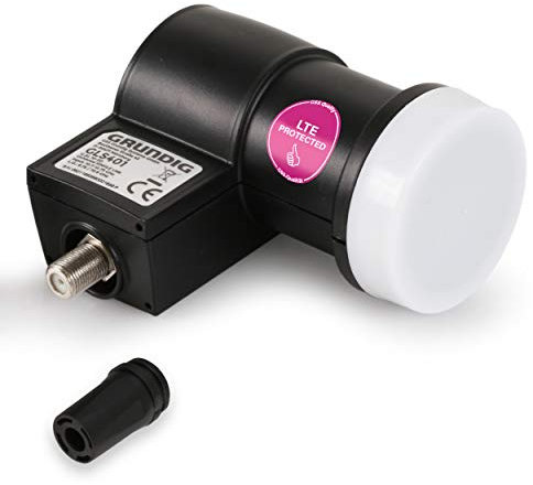 [Test molto buono*] GSS Single LNB per parabola satellitare – per 1 partecipante, Digital 1x LNC con filtro LTE, ricezione Full HD 4K HDTV, per ricevitore satellitare, antenna satellitare, ricevitore