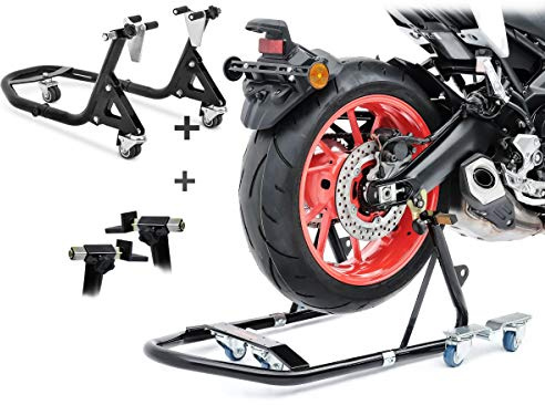 Set Montageständer hinten vorne für Suzuki Hayabusa VMB schwarz