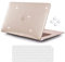 iCasso MacBook Air 13 inch Case 2021 2020 2019 2018 Release A1932 with Touch ID Retina Display, Plastic Hard Shell Case and Keyboard Cover Only Compatible MacBook Air 13'' (Clear Glitter)