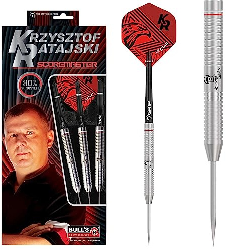 BULL'S Krzysztof Ratajski Dart, Silber, 24 g