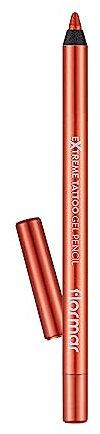 Flormar Extreme Tattoo Gel Pencil - Tattoo Effekt Eyeliner – Intensiv Pigmentierter Glitter Eyeliner Stift – Gel-Eyeliner Wasserfest für Augen Make-up – 008 Orange Pop