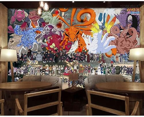 Wandbild Tapeten Anime NARUTO Peripheral Printing Wallpaper Esszimmer Wohnzimmer Hintergrund Wandbild Teenager Kinderzimmer Tapete