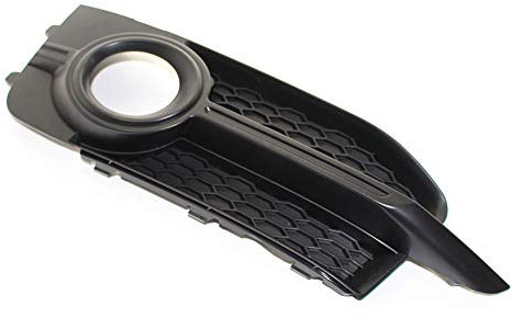 FSFYUK Front Bumper Fog Lights Grilles Honeycomb Grill Cover Trim Left Side for A1 2011-2014 with Front S-Line Bumper Fog Lights, Black