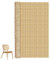 Frunimall Wiener Geflecht Meterware,Rattan Meterware,Rattan Geflecht,Wabengeflecht Stuhlflechtrohr,Rattan Stoff,Rattan Gurtband,Stuhl Wiener Geflecht für DIY-Projekte,Dekoration (40cm*1m)