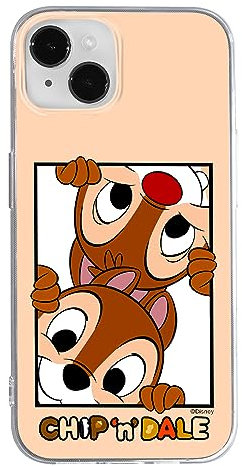 ERT GROUP Handyhülle für iPhone 14 Original und offiziell Lizenziertes Disney Muster Chip & Dale 005 optimal an die Form des Handy angepasst, hülle aus TPU