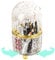 Terafeels Makeup Brush Holder with Dustproof Lid 360 Rotating Make Up Organiser for Vanity Table Bedroom Bathroom Cosmetics Box for Women Girls, 8101