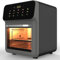 Combo De Horno Eléctrico De Convección De 16 L, Freidora De Aire De Circulación Rápida De 1350 W, Calor Circulante De 360 ​​° C, Temporizador Libre De 60 Minutos con Horneado Ligero Incorporado