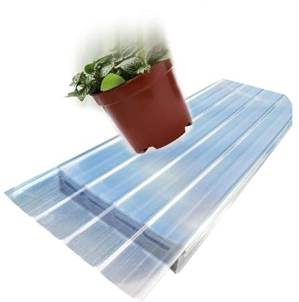 SHUDONGDEN Transparente Dachplatte, Regenschutzplatte for Tageslichteinfall im Wintergarten, durchsichtige Dachplatte, 1,2 mm dickes Baudachmaterial, leicht zu schneiden(9pcs,0.9 * 1.9m/35 * 75in)