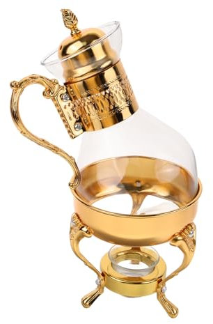 PRETYZOOM 1 Satz Kaffeekannen-set Arabische Türkischer Teekocher Arabische Kaffeemaschine Türkische Kaffeekanne Teeflasche Cezve-topf Türkischer Kaffeewärmer Teespender Glas