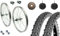 MADICKS 1 Paar Felgen hinten + vorne 26 x 1,75 + COP 26 x 1,95 + Cam + Ritzel 7 V - Grau - Fahrrad-Rad-Set - Fahrradfelgen - Fahrradräder - Mountainbike, Stadtrad
