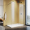 SUNXURY Walk In Duschtrennwand 140x200cm mit Stabilisierungsstange 140cm Walk In Dusche Schwarzer Rahmen Duschcabine Duschabtrennung aus 10mm NANO Glas