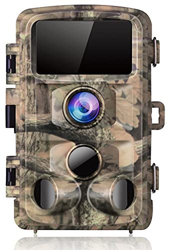 Wildlife Camera, 4K 42MP Trail Camera with 42pcs IR Night Vision Motion Activated Wildlife Camera, IP56 Waterproof 2.0'' TFT LCD Screen Game Camera for Wildlife Monitoring