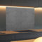 Spritzschutz Küchenrückwand Alu Matt 60 x 40 x 0,3 cm Graue Anthrazite Beton Textur, Küchenwand Wandschutz, Herd Spritzschutz, Rückwand Küche, Pfannenspritzschutz - RUECKWAND24