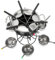 Cabilock 1set Cheese Fondue Stainless Steel Melting Pot Household Fondue for Chocolate Cheese Complete Cooking Spoons Bowls Forks