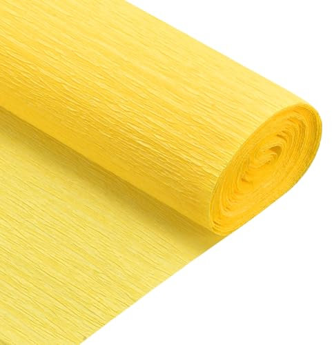 QUARKZMAN 2 Stück Krepppapier Aprikot, 2.5m x 50cm Floristen Krepp Papier Bunt für Handwerke, Party, Schulpapier, Kräuselpapier, Verpackung, Blumen DIY