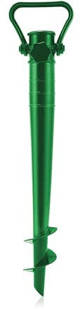 l&j Embout de forage pour parasol de plage de plage avec piquet pour parapluie de base de fixation couleurs rouge bleu jaune vert ABS résistant, pratique et léger