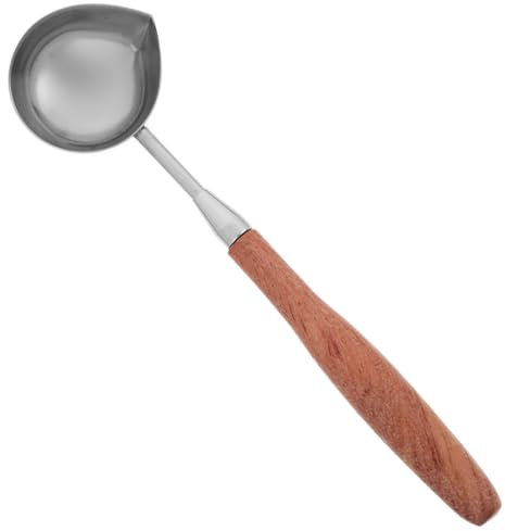 DOITOOL Cuchara de laca largo cera chaquetas cuchara de lacre De madera