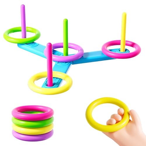 Giochi da Giardino, Giochi per Feste di Compleanno Bambini Gioco da Esterno di Gruppo All'Aperto Kit di Psicomotricità Giochi