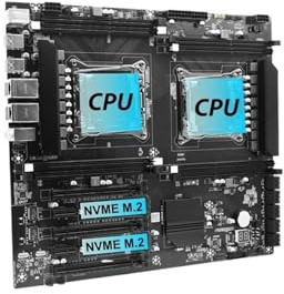 Placa Base for Servidor X99 DDR3 con CPU Dual y E5-2676V3*2