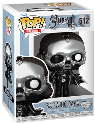 Funko POP! Rocks: Ghost - Bat Wing Papa (Diamond Glitter) | Gadget Ufficiale - Personaggio in Vinile da Collezione da Esporre - Idea Regalo Compleanno per Fan e Collezionisti