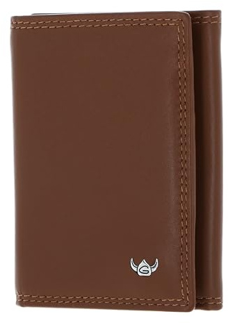 Golden Head Leder Geldbörse Polo RFID Protect Minischeintasche 1011 Cognac braun