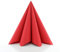 Sovie Home Linclass®Airlaid Serviette 40x40cm, saugstark und reissfest, ideal für Geburtstage Familienfeiern, Rot, 12 Stück