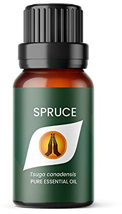 Aroma Energy Spruce Essential Oil, 10ml | Diffuser oil for home, summer aromatherapy burner, candle making, soap, wax melts, cleaning sprays | Natural, Vegan, UK Made