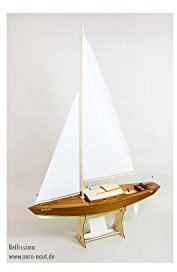 Aeronaut AN3012/00 Bellissima Yacht Model Kit – Laser Cut Plywood Parts, Mahogany Construction Ship Replica. R/C Boats