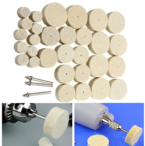 EsportsMJJ 33Pcs Wolle Polieren Rad Schleifmaschine Zubehör Für Dremel