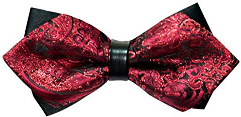 Xmiral Fliege Herren in 9 Rot Farben Schleife gebunden und verstellbar (12CM X 6CM) für die Hochzeit(E)