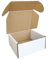 CH-BOX 50 Pack 10x10x5cm (4x4x2'') Small Corrugated Cardboard Postal Boxes White for Shipping Mailing Packaging Royal Mail Small Parcel