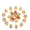 YICBOR 60pcs/pack 5x8x8mm Alloy Screw Knob Rivets Handmade Crafts ZD-015 for Belt Shoes Watchband Metal Silver/Black/Bronze/Gold (Gold)
